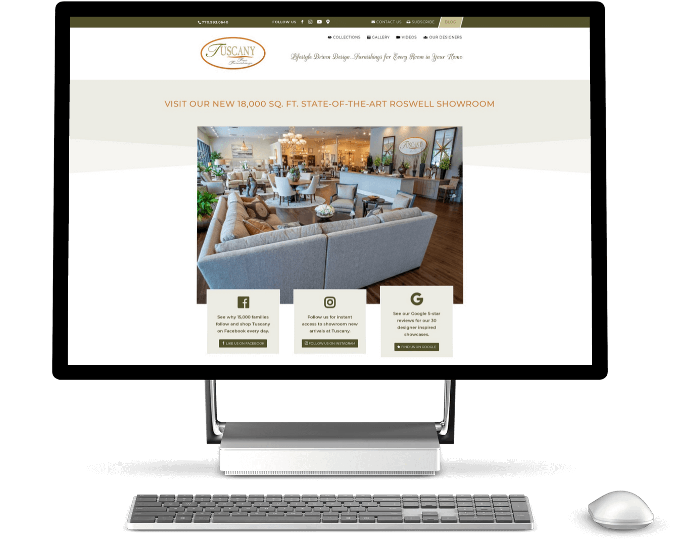 atlanta furniture store web design case study