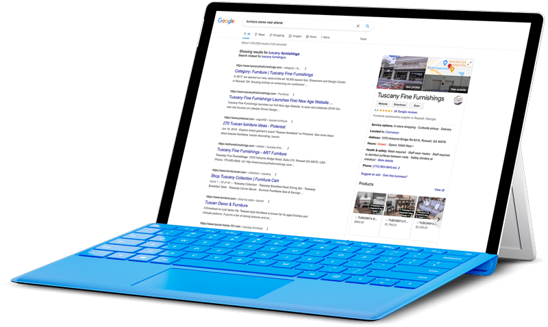 seo google my business marketing in georgia search results