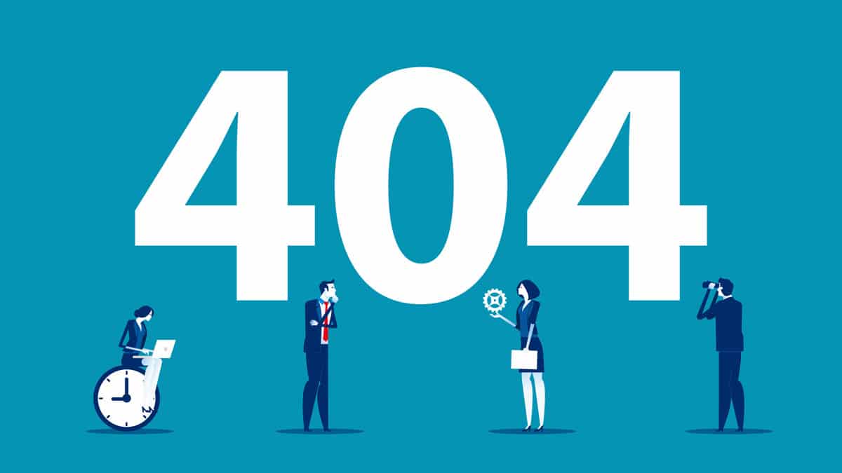 404 error message graphic